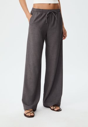 FLOWING - Tepláky - mottled grey
