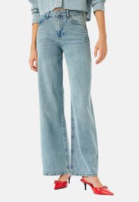 WIDE LEG - Jean droit - light blue