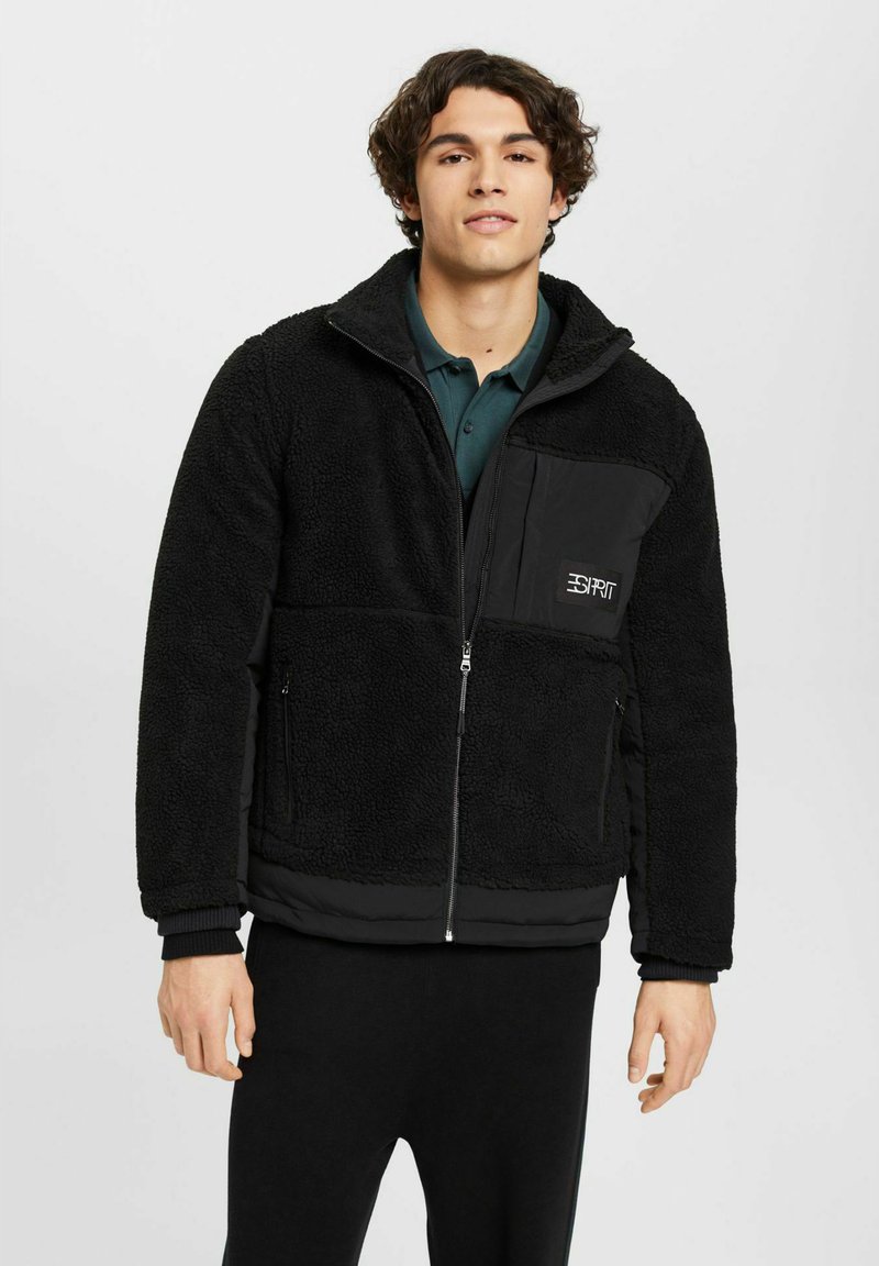 Esprit Fleece jacket black Zalando.co.uk
