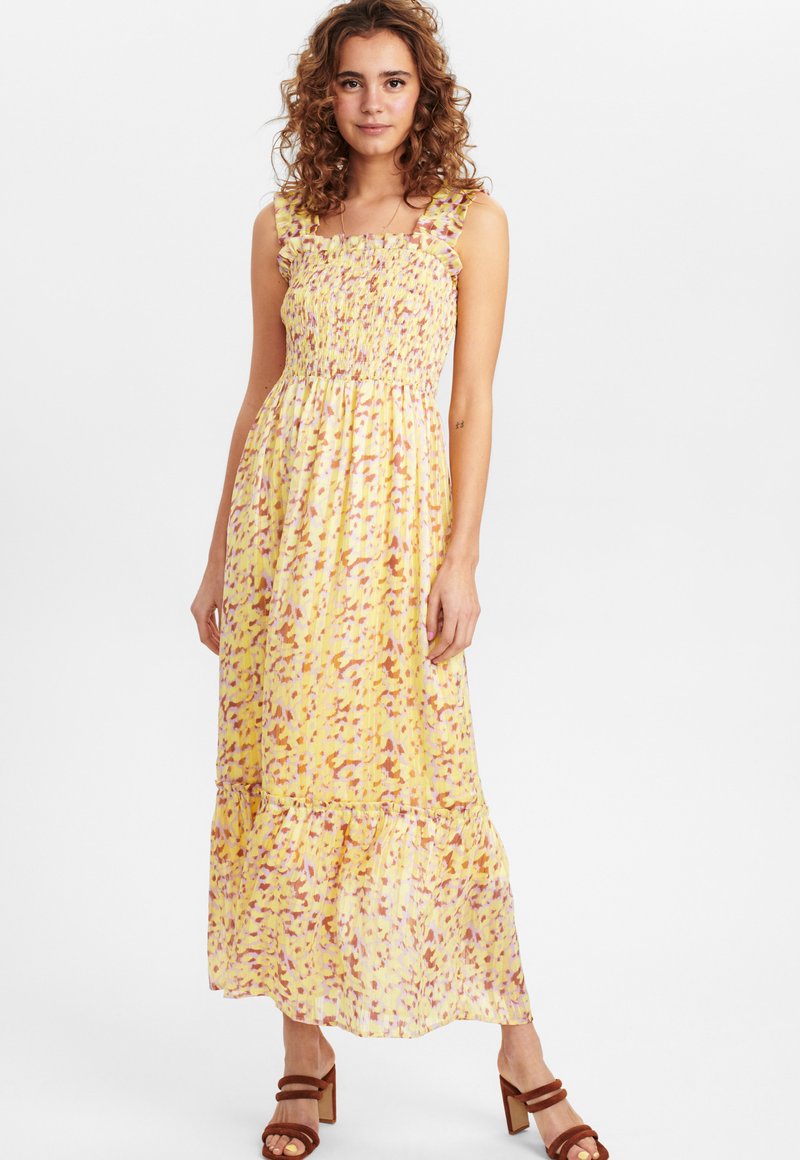 Nümph Maxi dress popcorn/yellow Zalando.de