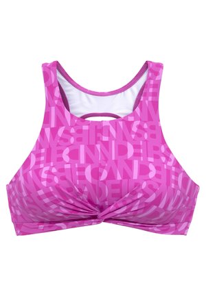 CROP - Bikini-Top - fuchsia