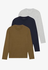 3 PACK - Topper langermet - dark blue/dark grey/olive