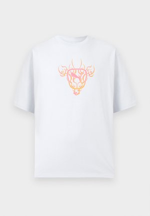 BOXY GRAPHIC TEE UNISEX - Nyomott mintás póló - light blue