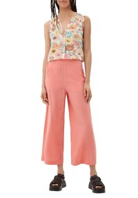 QS MIT RAFFUNG - Bluse - beige