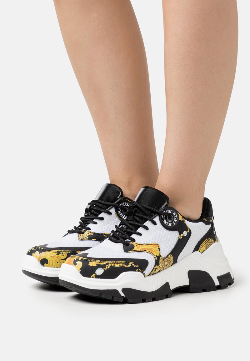 Versace Jeans Couture Sneakers - black/gold/hvid - Zalando.dk