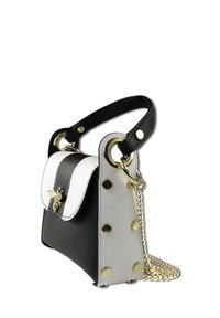 DrachenLeder Handtasche - schwarz weiß