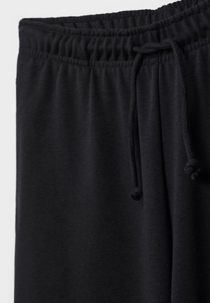 Stradivarius WIDE JOGGER - Tracksuit bottoms - black