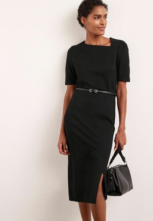 Next TAILORED PONTE MIDI PETITE - Egyenes szabású ruha - black