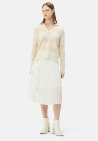 GOBI Cashmere MIXED PATTERN - Långärmad tröja - off white