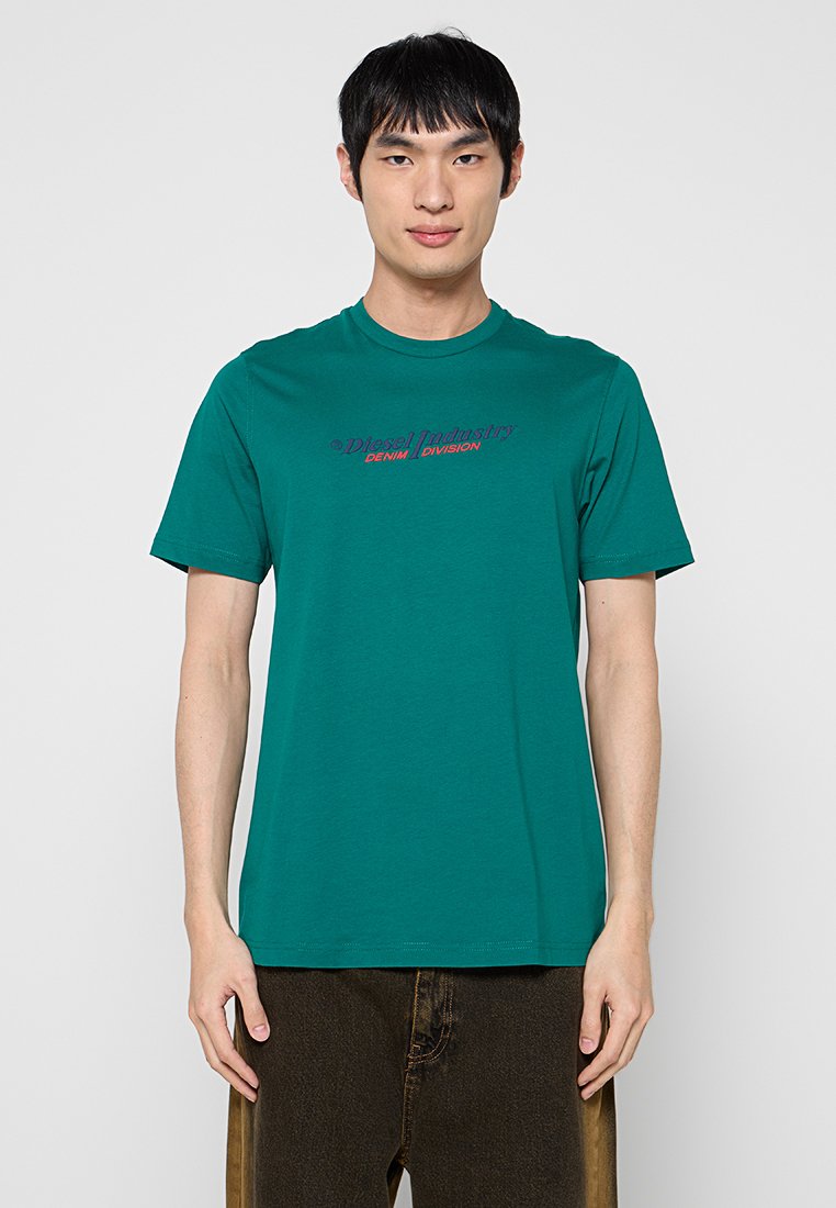 Diesel T-shirt print groen