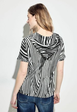 MIT KAPUZE - T-shirt con stampa - blau