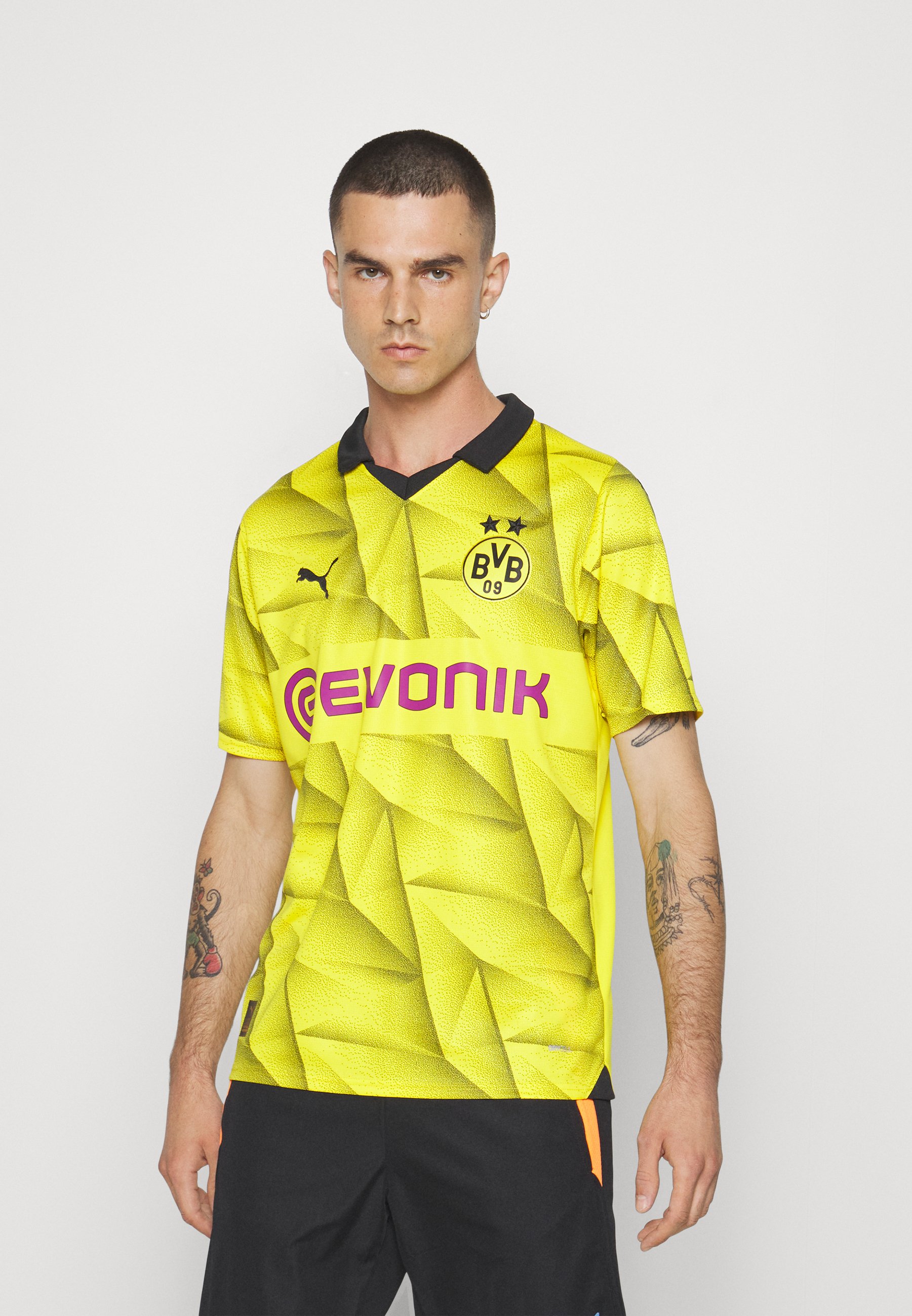 Borraccia Borussia Dortmund BVB 0,75 L, Plastica Senza BPA, Colore Giallo Con Logo