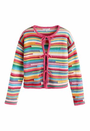 Next, Cardigan - pink multi stripe