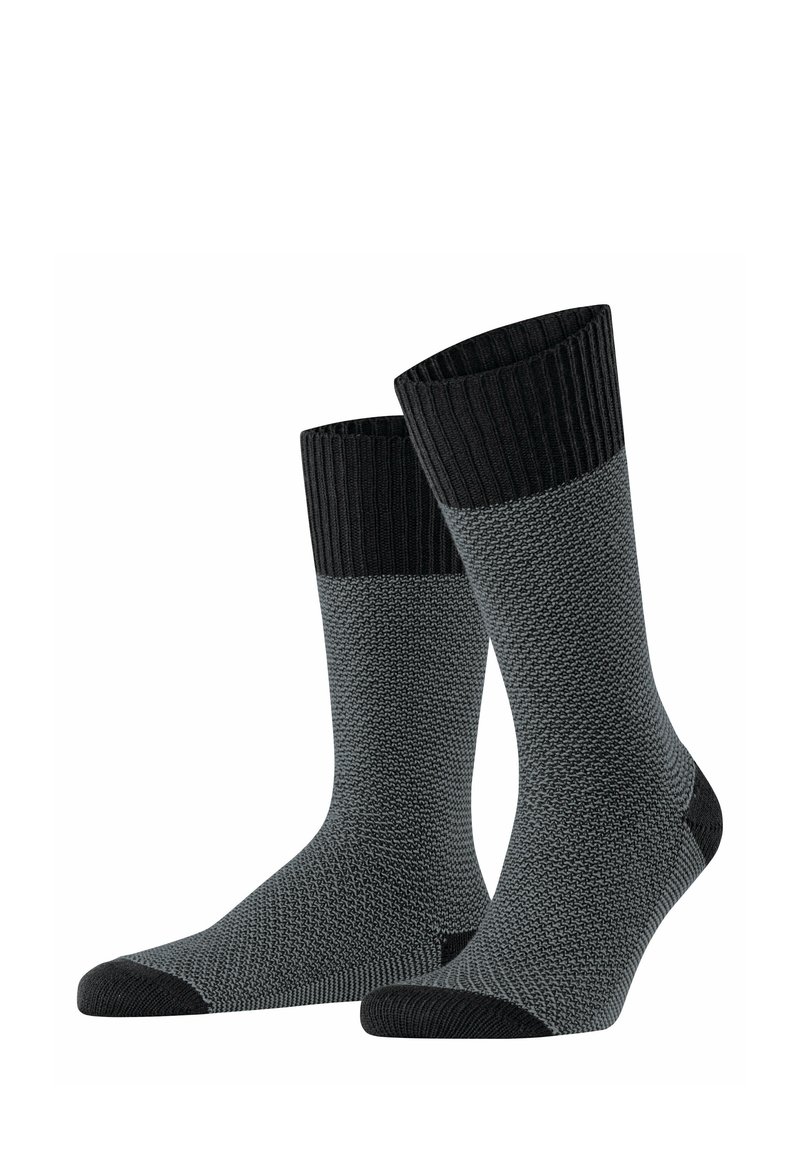 Esprit COZY PIQUÉ BOOT - Socken - black