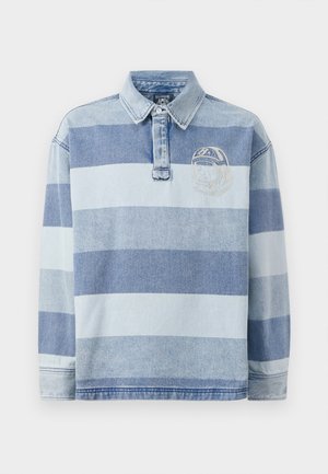 SCRIPT RUGBY SHIRT - Polokošeľa - light wash blue