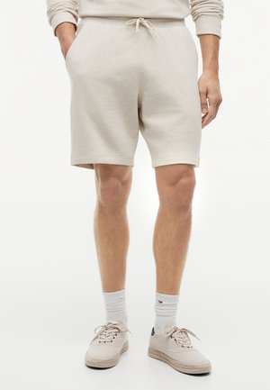 Tommy Hilfiger ESSENTIAL - Tepláky - heathered oatmilk