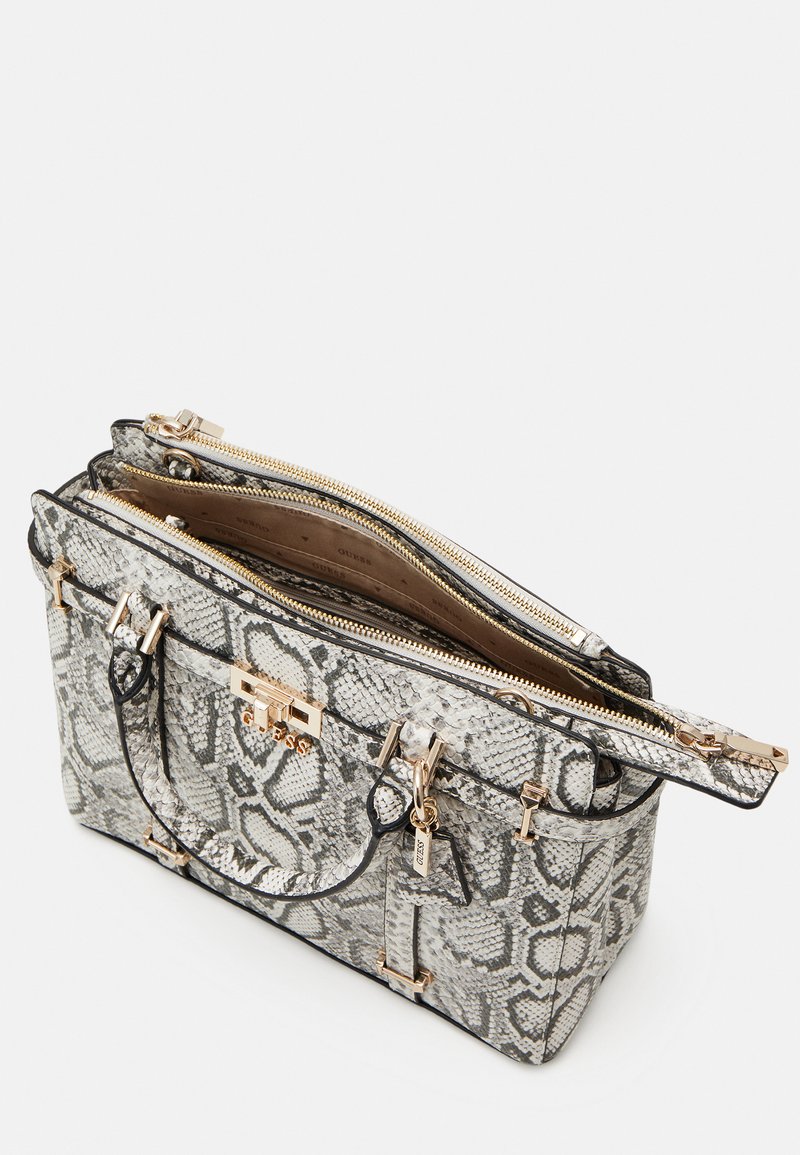 Guess EMILEE LUXURY SATCHEL - Handtasche - multi-coloured/beige 