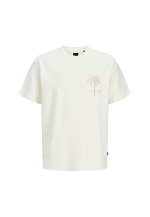 Jack & Jones PREMIUM, JPRBLAEMMETT SS TEE - Tricou cu imprimeu - cloud dancer