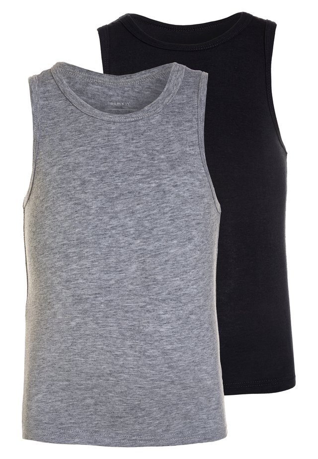 NMMTANK 2 PACK - Unterhemd/-shirt - grey melange