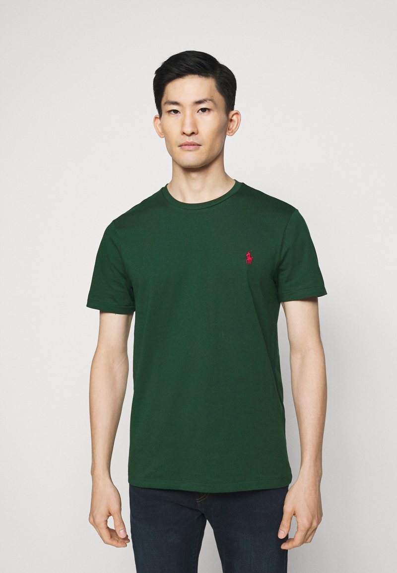 Polo Ralph Lauren CUSTOM SLIM FIT JERSEY CREWNECK T-SHIRT - T-shirt básica - college green