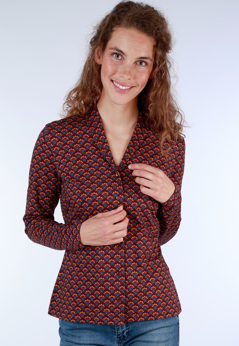 Lykka du Nord Hemdbluse - dark grape