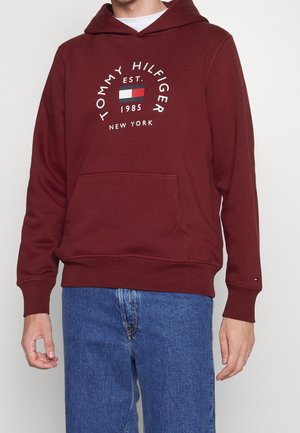 Kapuzenpullover - bordeaux