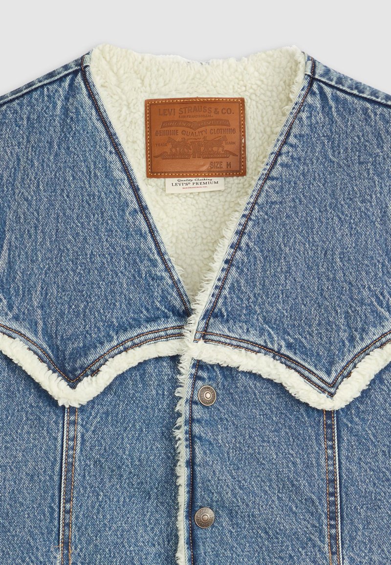Levi's® WESTERN SHERP Colete sky desert/ganga azul