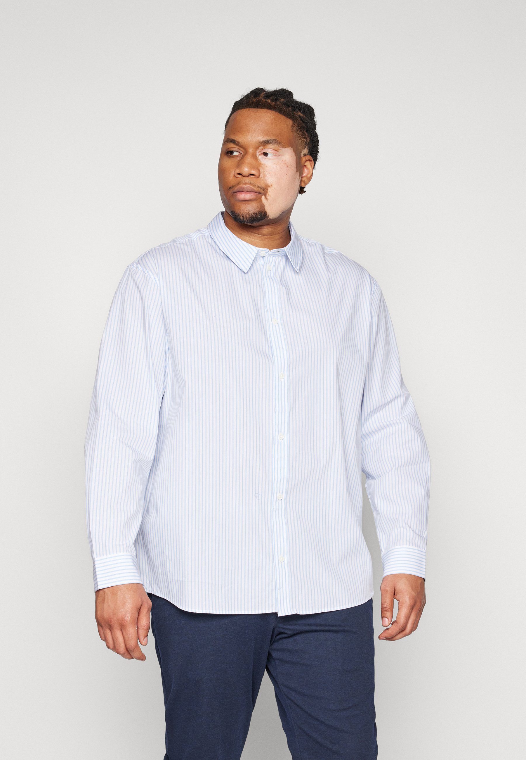 TOM TAILOR Camicia Uomo In Chambray Cotone - Maniche Lunghe Regolabili - Colletto Button Down - Vestibilità Regular - Taglie S-3XL