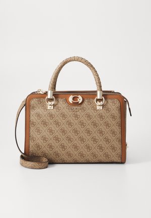 ORLINA LOGO SATCHEL - Handbag - latte logo/brown