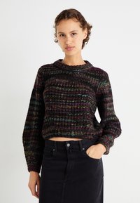ONLY ONLCARMA PULLOVER  - Trui - black/multi spacedye