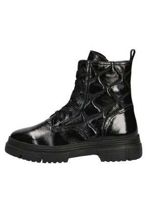 Šněrovací kotníkové boty - black
