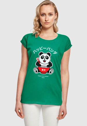 TORC HAPPY PANDA - T-Shirt print - forest green