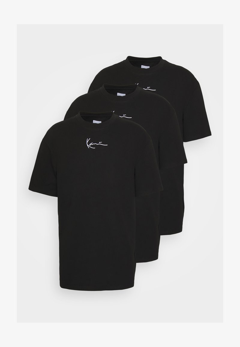 Karl Kani ESSENTIAL TEE 3 PACK UNISEX - Basic T-shirt - black - Zalando.co. uk