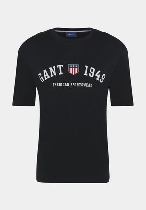 GANT T-shirt imprimé - black