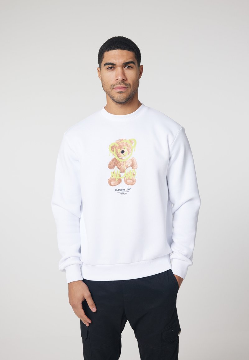 CLOSURE London TEDDY CREW NECK - Sudadera - white