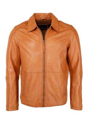 Leren jas - cognac