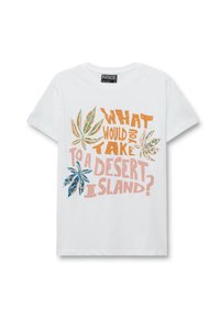 INSIDE Camiseta estampada - blanco