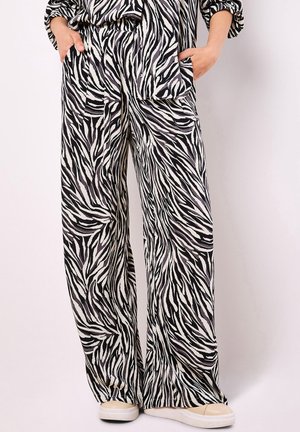 ZEBRA WIDE - Pantaloni - stone