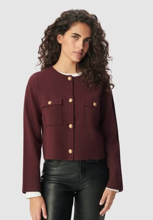 Strickjacke - eggplant purple