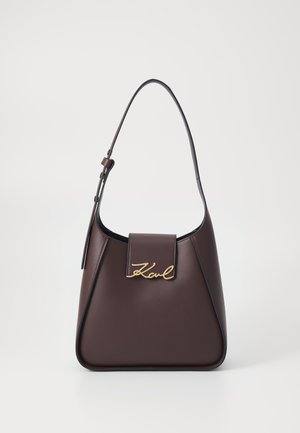 SIGNATURE HOBO - Ručna torba - dark chocolate