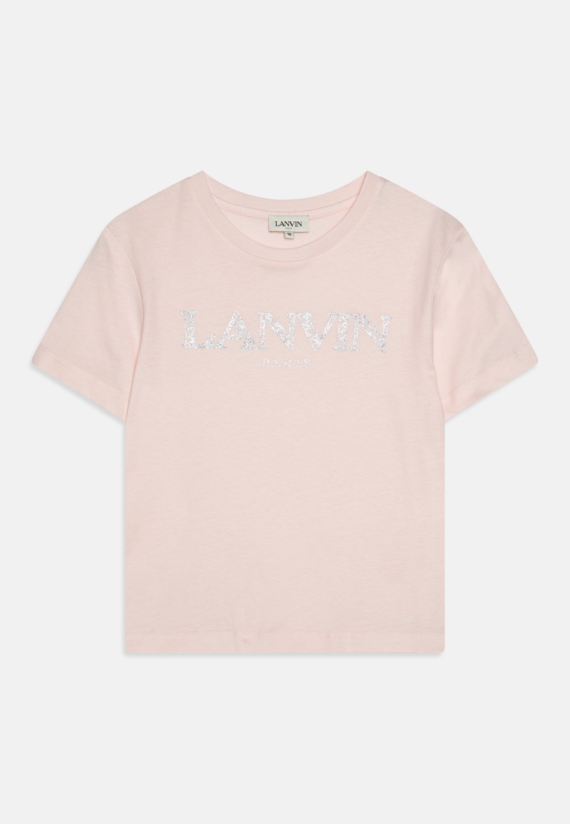 LANVIN T-shirt print donkerroze