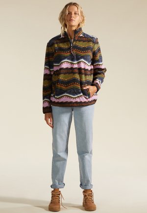 BOUNDARY MOCK - Felpa in pile - black multi