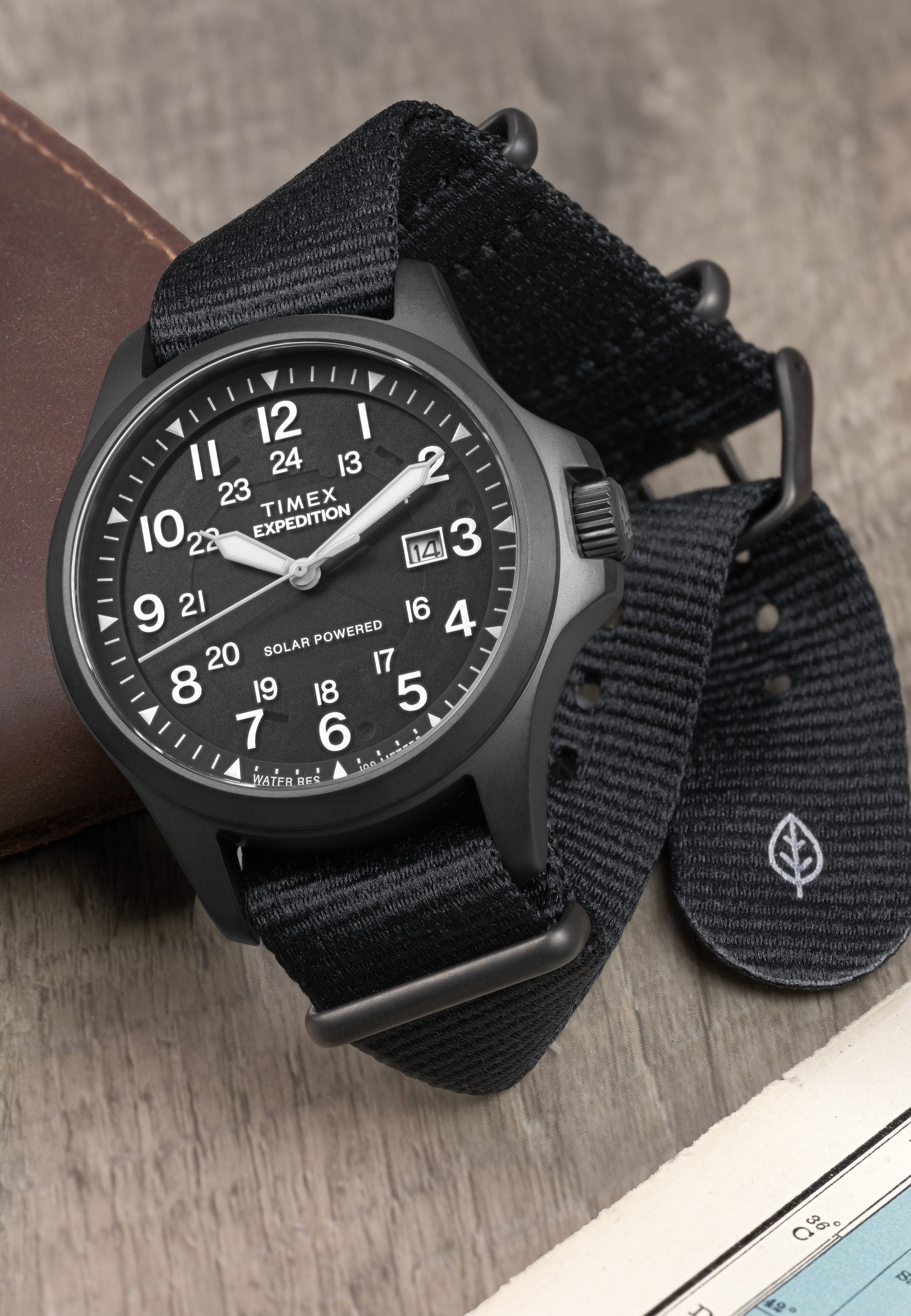 Timex Expedition Field Post Solar - Ceas de mână - black/negru