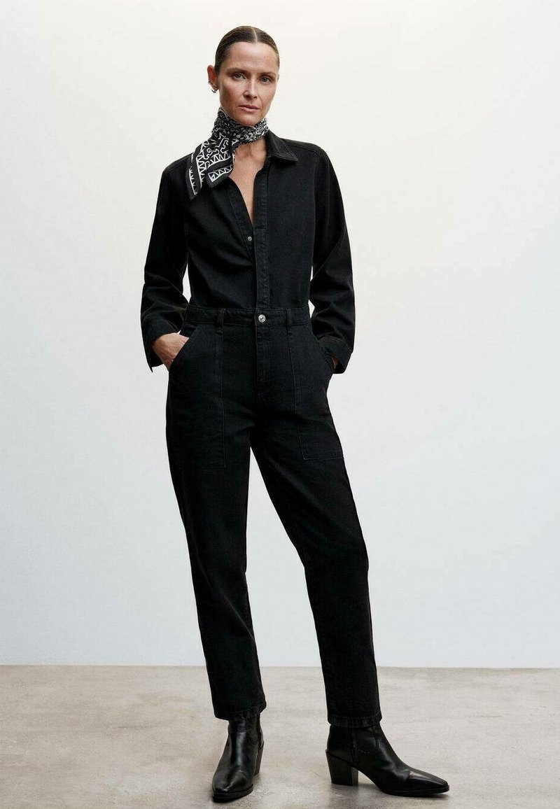 Mango CARMELA Jumpsuit black denim Zalando.de