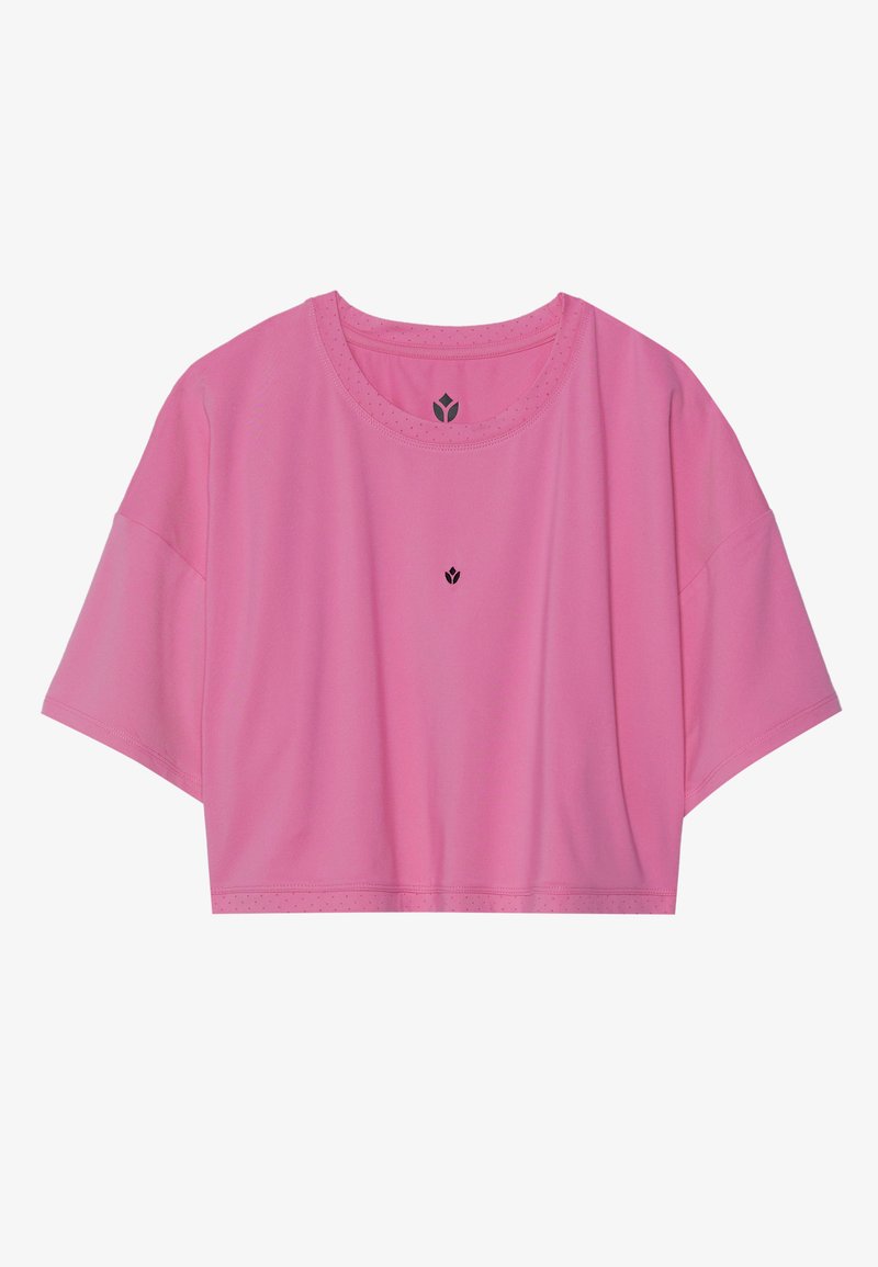 Even&Odd active T-shirt print donkerroze