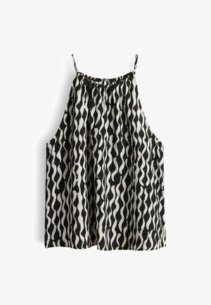 OPUS, FLARED FIT ALLOVER PRINT - Bluse - black