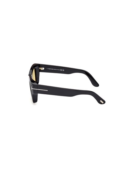 Tom Ford ILIAS - Sonnenbrille - glossy black brown
