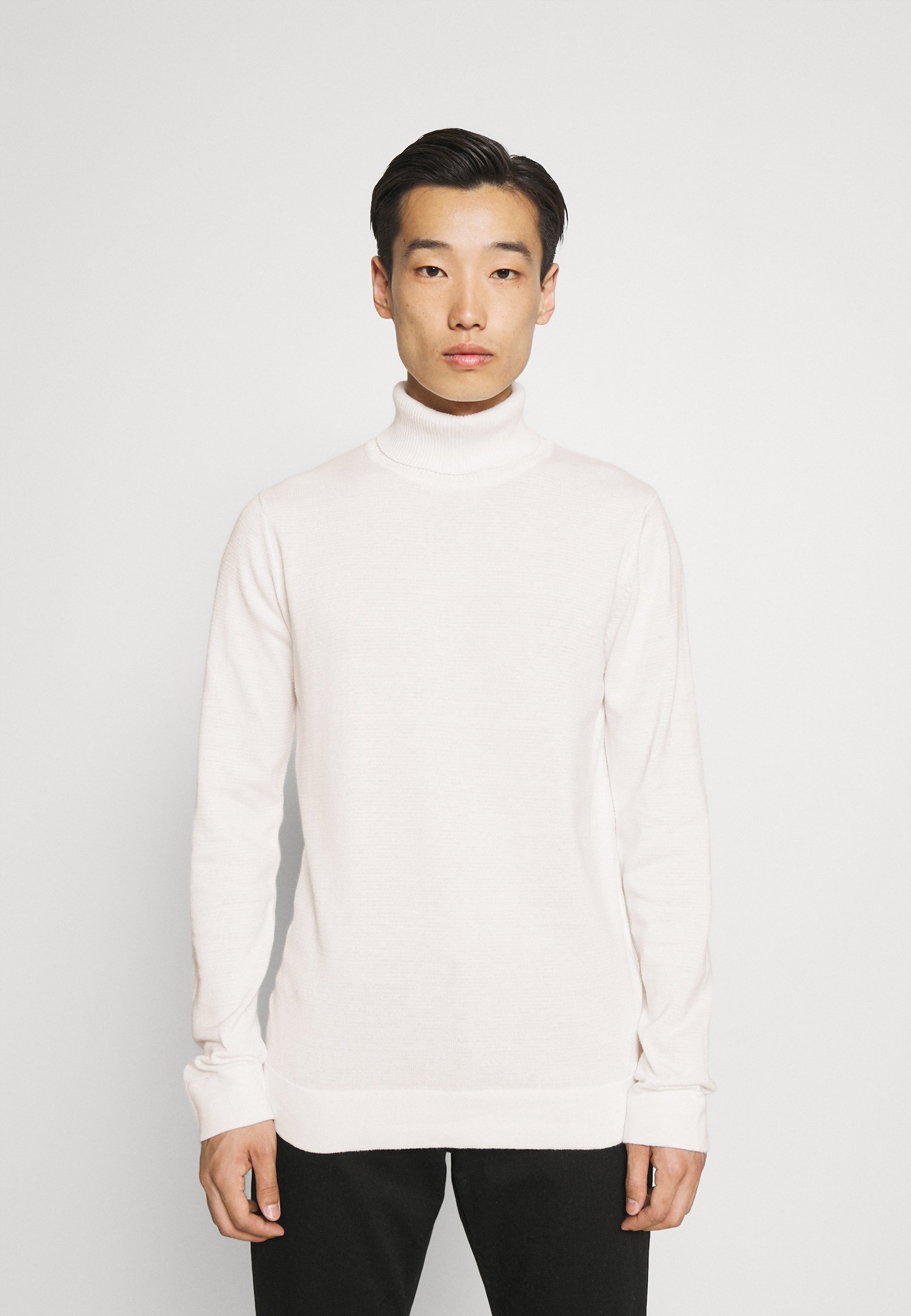 off white roll neck jumper