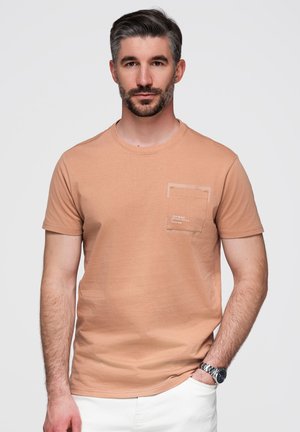 Ombre T-shirt print - coffee