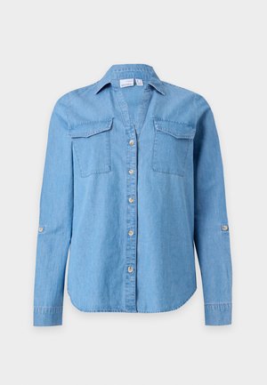 Vero Moda, VMBUMPY LOOSE POCKET - Πουκαμίσα με κουμπιά - medium blue denim